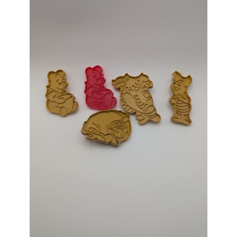 Vtg 1994 Disney Winnie Pooh Tigger Piglet Eeyore Cookie Cutters Set 5 Wilton‎